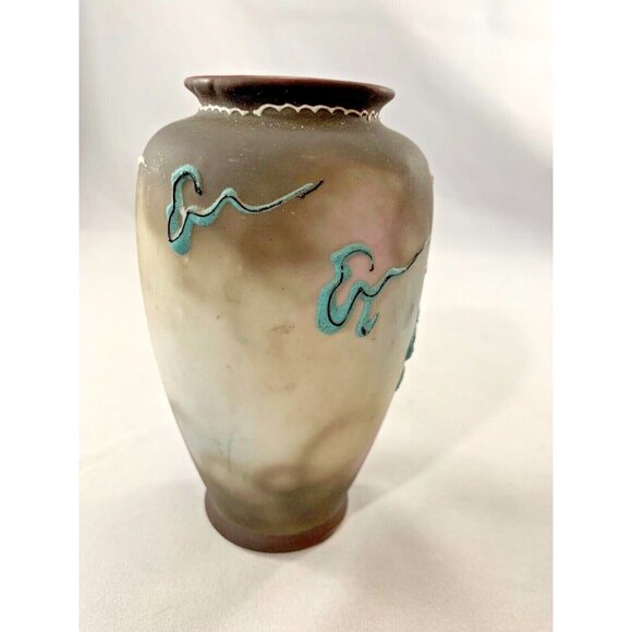Moriage Dragonware Dragon Vase 5" Made in Japan Relief Raised Handpainted - Picture 8 of 8